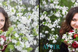 Цветокоррекция, ретушь кожи