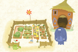 Огород для мультфильма