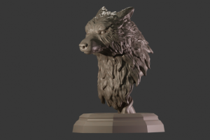 Голова волка