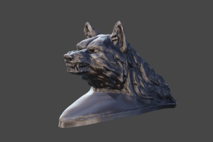 Волк на мотоцикл