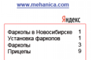 SEO продвижение сайта прицепов и фаркопов (Новосибирск)