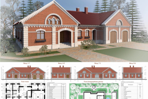 Проект дома из кирпича