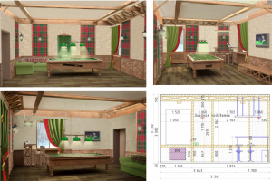 Дизайн интерьера бильярдной