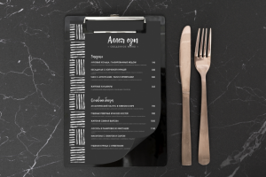 Меню для ресторана