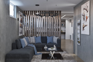 Проект кабинета в подвале