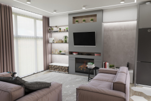 Интерьер квартиры с стиле "нежный" LOFT