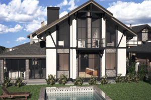 Визуализация дома в экстерьере