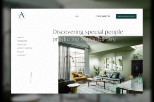 Сайт для студии дизайна интерьера