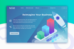 Сайт-визитка консалтинговой фирмы Swievelt