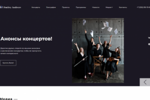 Сайт-визитка для музыканта