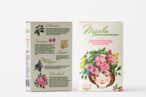 Серия упаковки травяных чаев