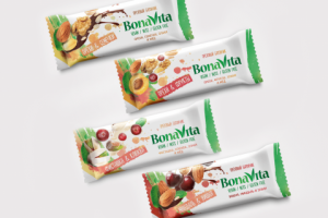 серия этикеток для фруктовых батончиков "Bona Vita"