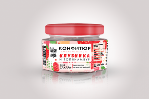 этикетка для конфитюра без сахара