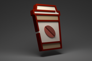 3д лого кофейной