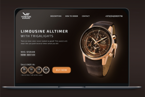 Landing page для продажи часов
