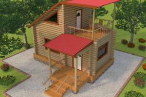 Бревенчатый дом