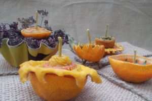 Обучаю делать натуральные свечи из пчелиного воска