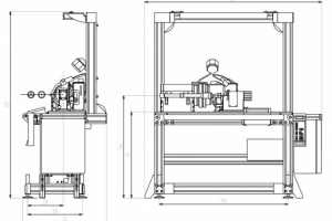 Чертеж токарного станка