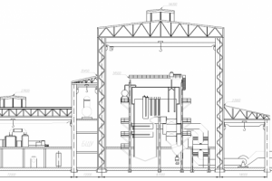 Поперечный разрез ТЭЦ