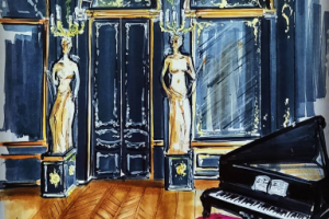 Скетч классического интерьера