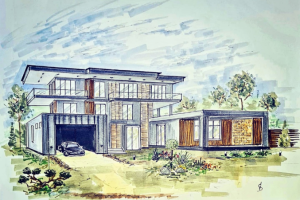 Скетч коттеджа