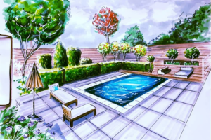 Ландшафтный скетч