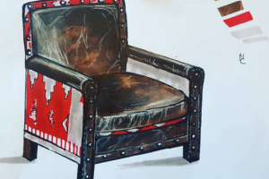 Скетч кресла