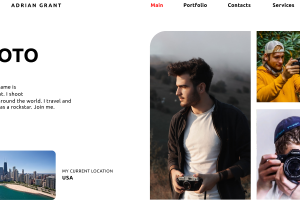 Дизайн сайта фото и видеооператора