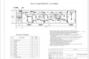 План электрической сети 2 этаж (Охотничий домик)