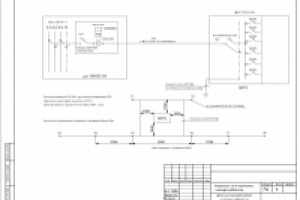 Линейная схема временного электроснабжения