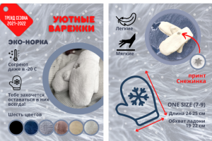 Оформление карточек для WB.Варежки.