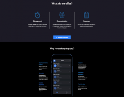 Лендинг Housekeeping App