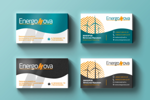Визитки для компании "EnergoNova"