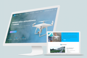 Лендинг для услуг аэросьемки