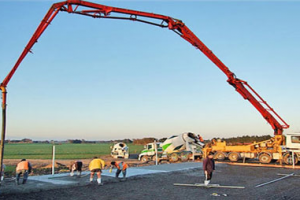 Подача бетона на расстояние