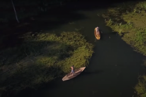 Летние покатушки на SUP-бордах по живописному озеру