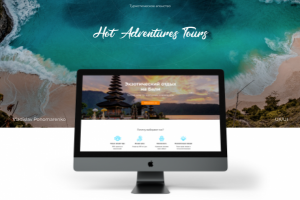 The Landing for a travel company