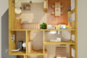 1 этаж - вид сверху