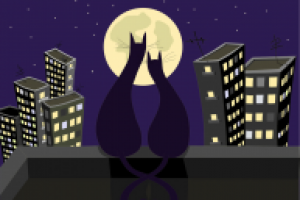 кошки на крыше