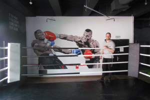 Роспись в тренажерном зале Бокс.