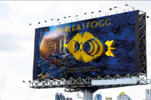 Логотип книжного магазина "Филеас Фогг"