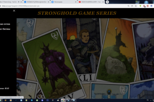 Верстка сайта, для фанатов игры,главная страница