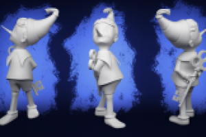 Модель для печати Буратино