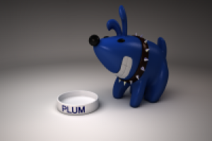 Фигурка пса по кличке "PLUM"