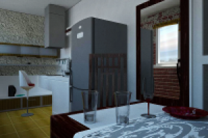 Переделка лоджии в кухню-столовую 2