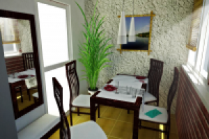 Переделка лоджии в кухню-столовую