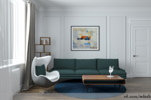 3d Визуализация вариантов расстановки мебели для сайта