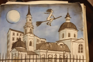 Иллюстрация, ведьма