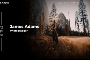 Лэндинговый сайт для фотографа