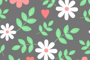 Цветочки и сердечки